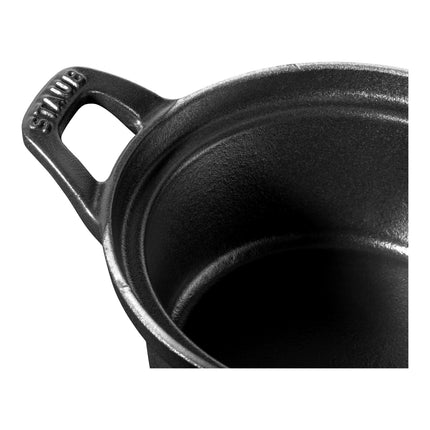 Staub Specialities 500 ml cast iron round La coquette, black
