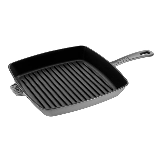 Staub Grill Pans 30 cm cast iron square American grill, graphite-grey - Visual Imperfections