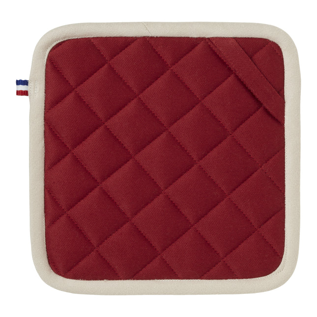 Staub French Line 21 cm x 21 cm / 2 Piece cotton Pot holder set, cherry