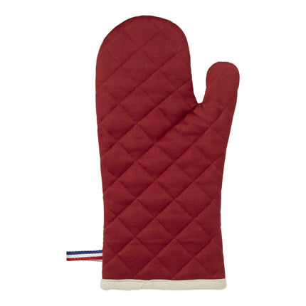 Staub French Line 2 Piece cotton Oven glove set, cherry
