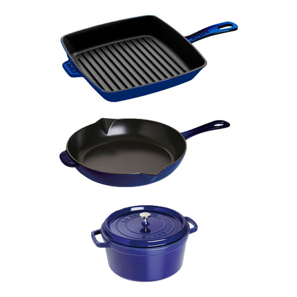 Staub Cast Iron 4 Piece, Mixed set