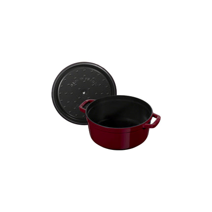 Staub La Cocotte 3.7 l cast iron round Cocotte, Bordeaux - Visual Imperfections