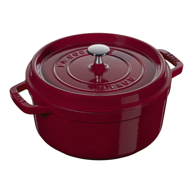 Staub La Cocotte 5.25 l cast iron round Cocotte, Bordeaux - Visual Imperfections