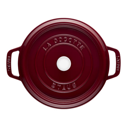 Staub La Cocotte 3.7 l cast iron round Cocotte, Bordeaux - Visual Imperfections
