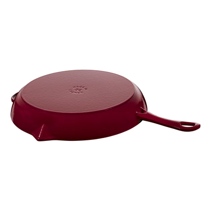 Staub Pans 30 cm / 12 inch cast iron Frying pan, Bordeaux - Visual Imperfections