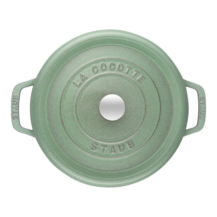 Staub La Cocotte 4.75 l cast iron round Cocotte deep, sage - Visual Imperfections