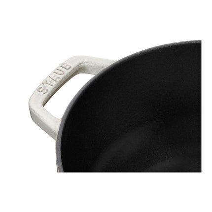 Staub La Cocotte 3.6 l cast iron round French oven snowflake, white truffle