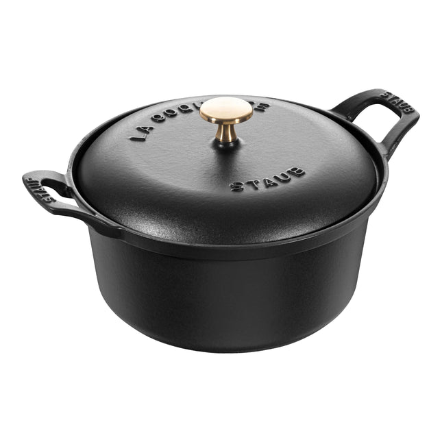 Staub Specialities 2.5 l cast iron round La coquette, black