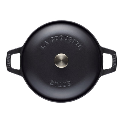 Staub Specialities 2.5 l cast iron round La coquette, black