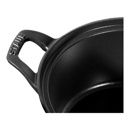 Staub Specialities 2.5 l cast iron round La coquette, black