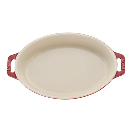 Staub Ceramique 400 ml ceramic oval Oven dish, cherry
