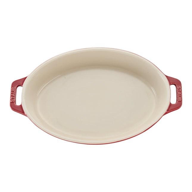 Staub Ceramique 400 ml ceramic oval Oven dish, cherry