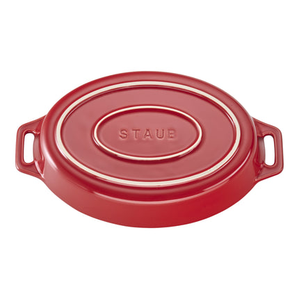 Staub Ceramique 400 ml ceramic oval Oven dish, cherry