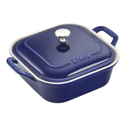 Staub Ceramique Mixed Baking Dish Set Dark Blue 4 Piece