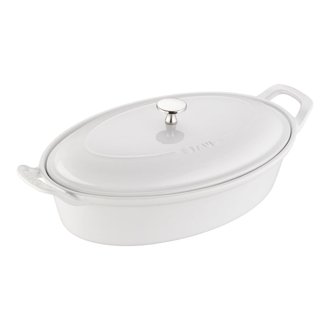Staub Ceramique ceramic Special shape bakeware, white