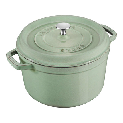 Staub La Cocotte 4.75 l cast iron round Cocotte deep, sage - Visual Imperfections