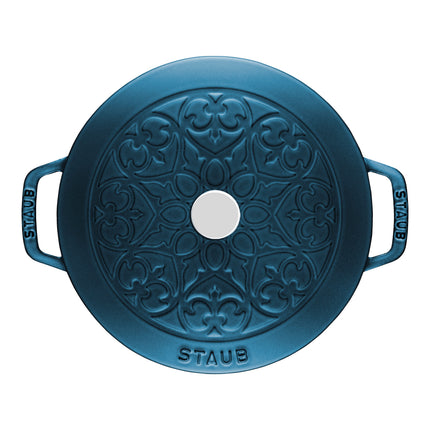 Staub La Cocotte Essential French Oven with lily lid and trivet 2 Piece, cast iron