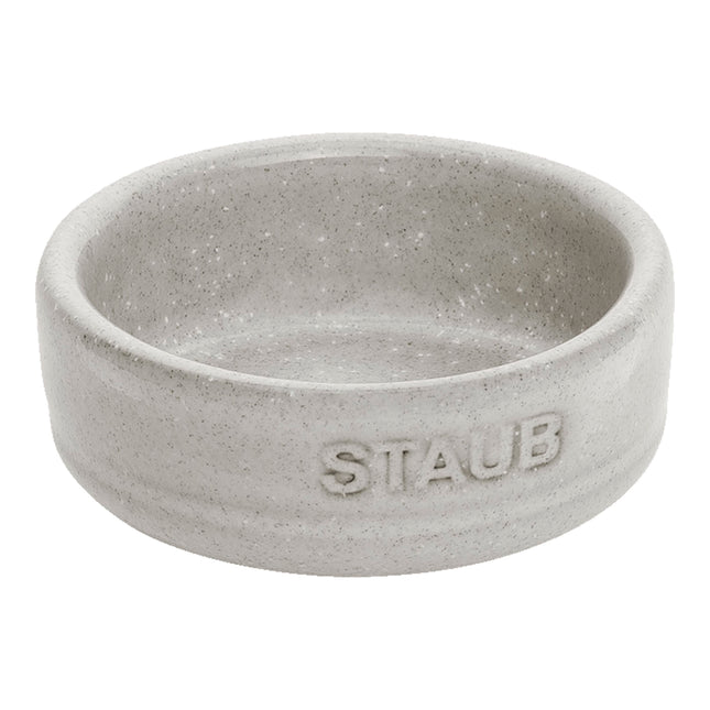 Staub Dining Line 4 Piece ceramic Condiment Bowl Set, white truffle