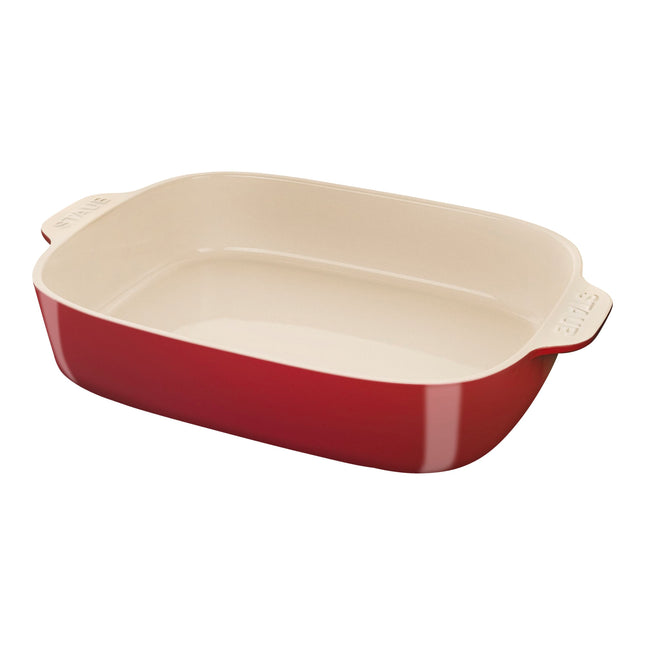 Staub Ceramique 3.7 L Ceramic Rectangular Oven Dish – Cherry