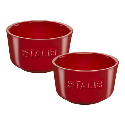Staub Ceramique 10 cm / 2 Piece ceramic Ramekin set, cherry