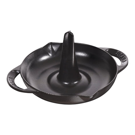 Staub Specialities 24 cm Cast Iron Round Roaster – Black