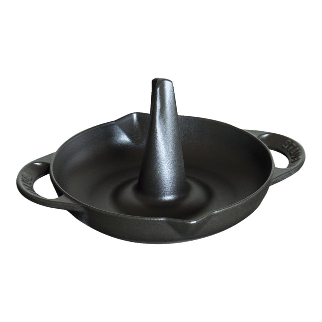 Staub Specialities 24 cm Cast Iron Round Roaster – Black