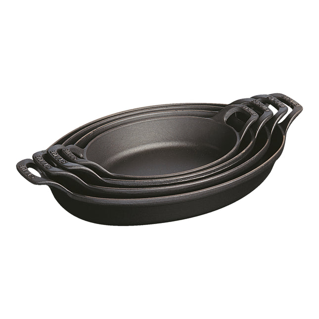 Staub Specialities 1.6 l cast iron oval Oven dish, black