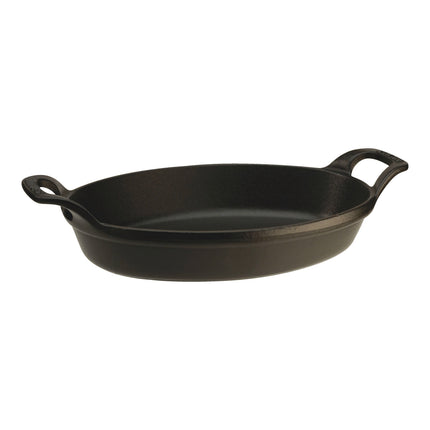 Staub Specialities 700 ml cast iron oval Baking Dish, black
