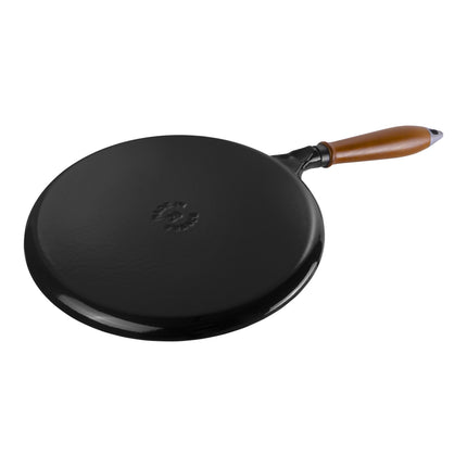 Staub Pans 28 cm cast iron Pancake pan with wooden handle