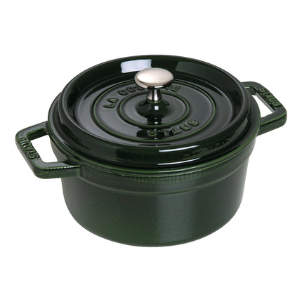 Staub La Cocotte 2.5 l cast iron round Cocotte, basil-green - Visual Imperfections