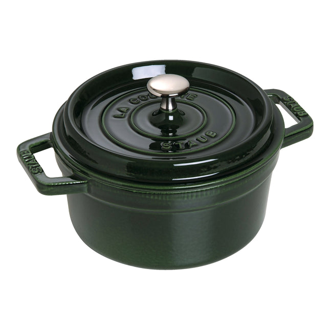 Staub La Cocotte 2.5 l cast iron round Cocotte, basil-green - Visual Imperfections