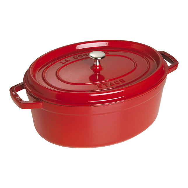 Staub La Cocotte 6.75 l cast iron oval Cocotte, cherry - Visual Imperfections