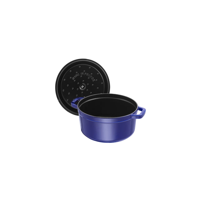 Staub La Cocotte 5.25 l cast iron round Cocotte, dark-blue - Visual Imperfections