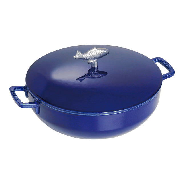 Staub Specialities 4.75 l cast iron round Bouillabaisse pot, dark-blue