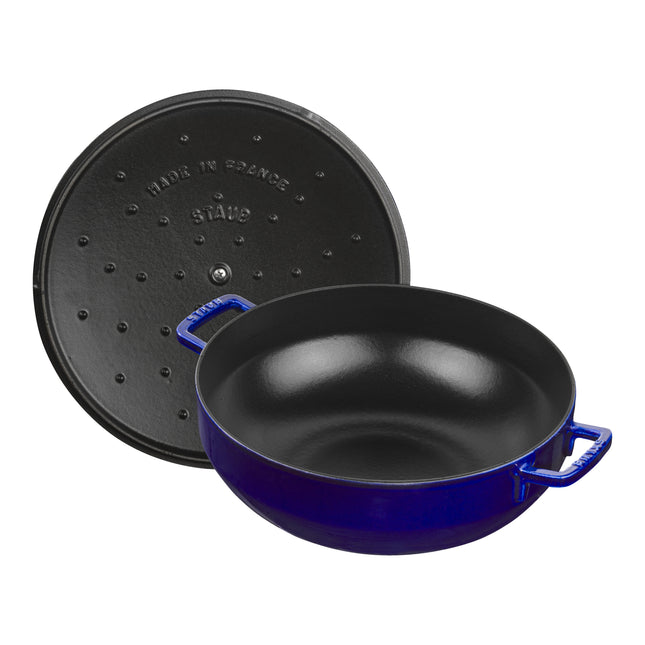 Staub Specialities 4.75 l cast iron round Bouillabaisse pot, dark-blue - Visual Imperfections