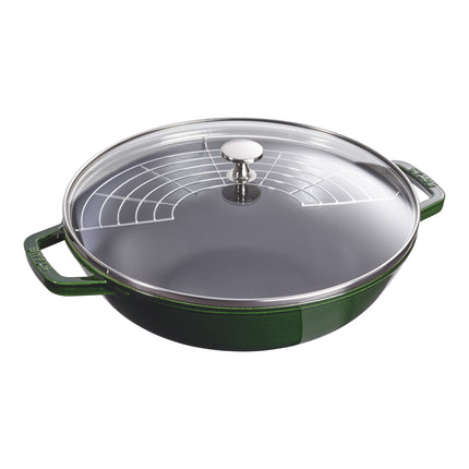 Staub Specialities 37 cm / 14.5 inch cast iron Wok with glass lid