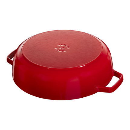 Staub Braisers 3.7 l cast iron round Saute pan Chistera, cherry - Visual Imperfections