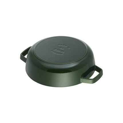 Staub Braisers 3.7 l cast iron round Saute pan Chistera, basil-green - Visual Imperfections