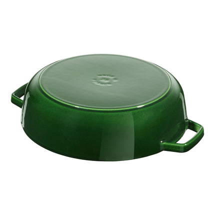 Staub Braisers 2.5 l cast iron round Saute pan Chistera, basil-green - Visual Imperfections