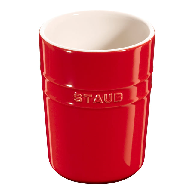 Staub Ceramique 15 cm ceramic Utensil holder, cherry