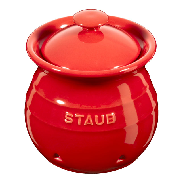 Staub Ceramique 10 cm ceramic Garlic keeper, cherry