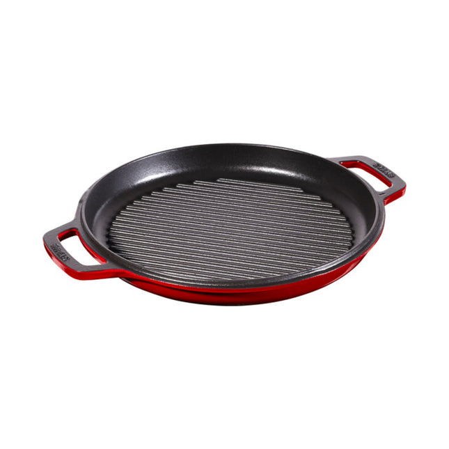Staub Braisers 6 l cast iron round Braise + grill, cherry