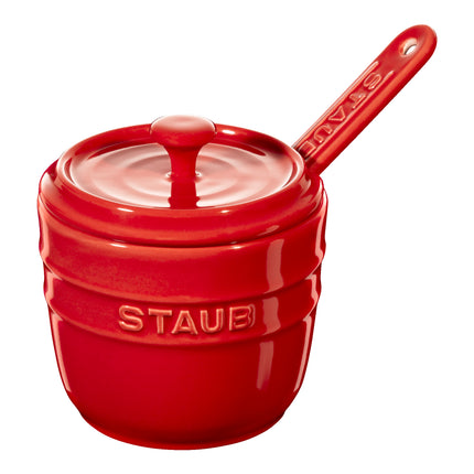 Staub Ceramique 9 cm ceramic round Sugar bowl, cherry