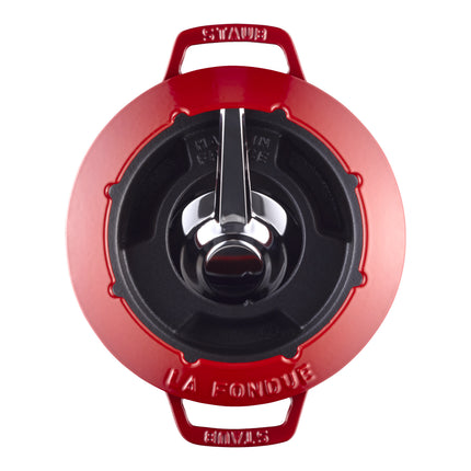 Staub Specialities cast iron Fondue Set, cherry