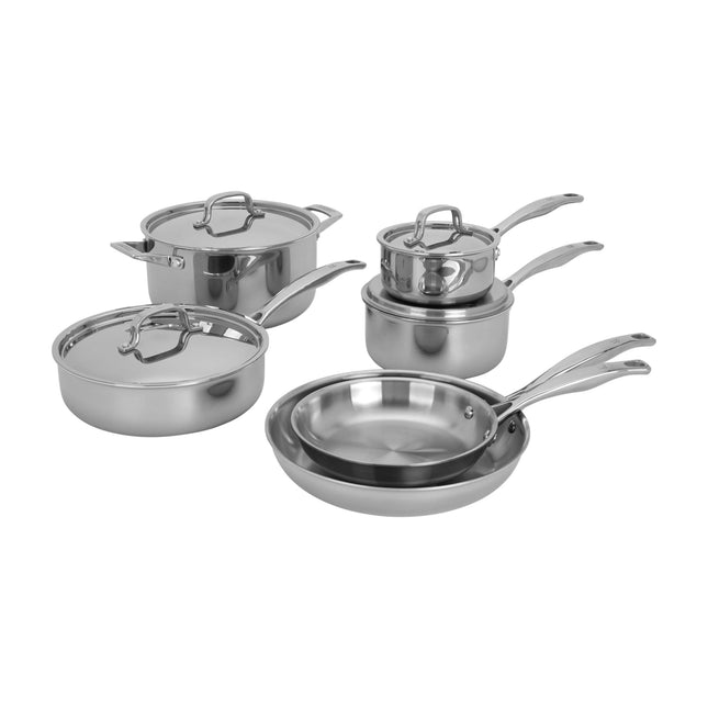 Henckels Classic Clad Elite 10 Piece 18/10 Stainless Steel Cookware set