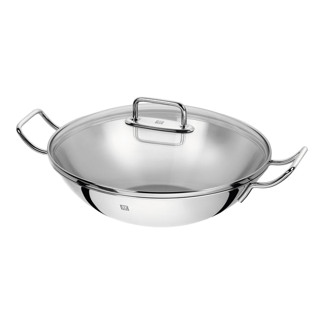ZWILLING Plus 3 Piece 18/10 Stainless Steel wok with steamer and lid