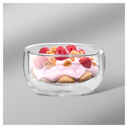 ZWILLING Sorrento 2 Piece, Double-Wall Glass Bowl Set, transparent
