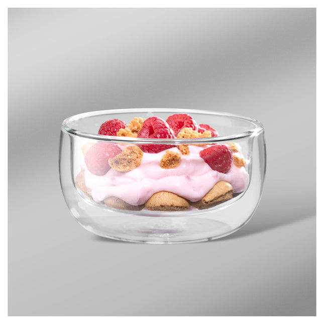 ZWILLING Sorrento 2 Piece, Double-Wall Glass Bowl Set, transparent