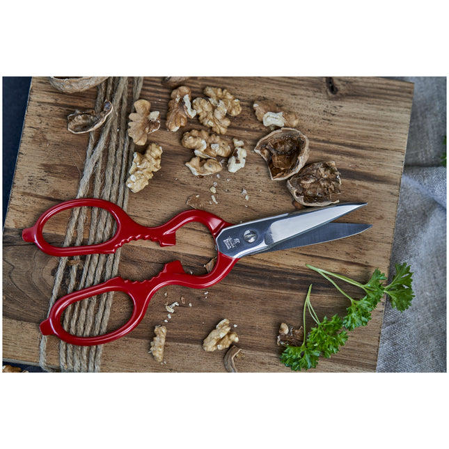 ZWILLING Kitchen Shears 20 cm, Multi-purpose shears, red