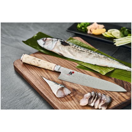 MIYABI BIRCHWOOD 5000MCD 8-inch, Gyutoh, brown